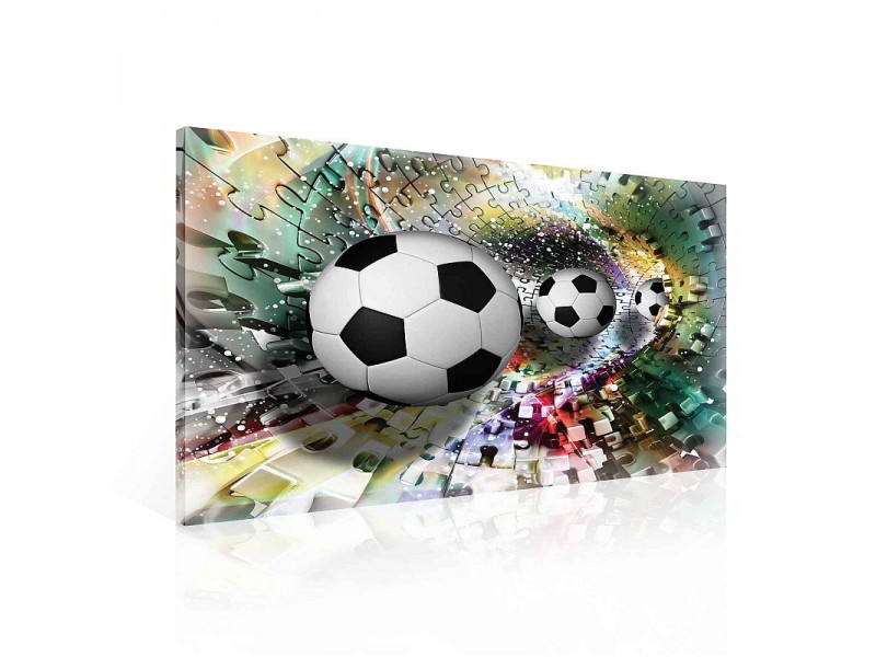 Football Jigsaw Multicolour Canvastavla (PP2275O1)